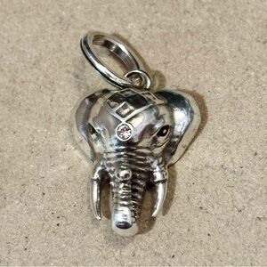 🆕Listing! 🆕 Brighton Taj Elephant Amulet Strength Silver charm Crystals Retired